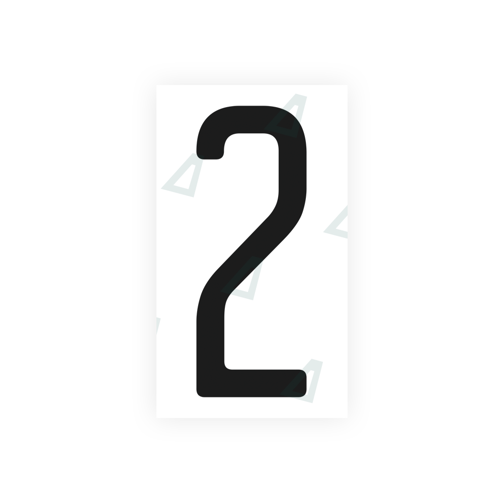 Nanofilm Ecoslick™ for US (North Carolina) license plates - Symbol "2" luxsuede