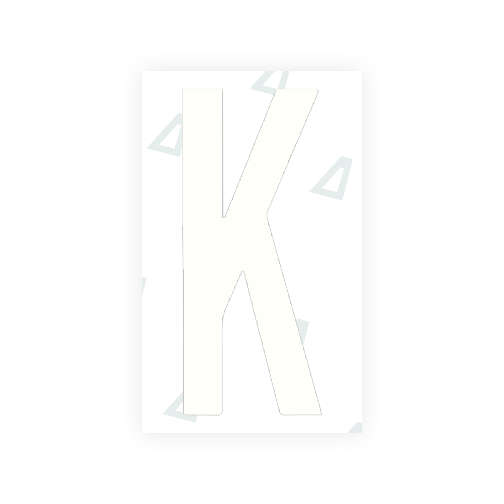 Nanofilm Ecoslick™ for US (Georgia 2012 - 2 - Round) license plates - Symbol "K" luxsuede