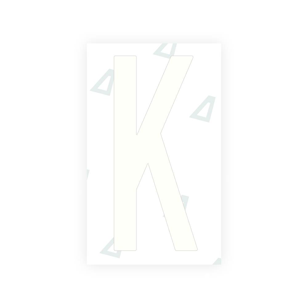 Nanofilm Ecoslick™ for US Kansas license plates - Symbol "K" luxsuede