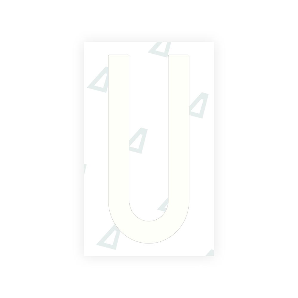 Nanofilm Ecoslick™ for US (Georgia 2012 - 2 - Square) license plates - Symbol "U" luxsuede