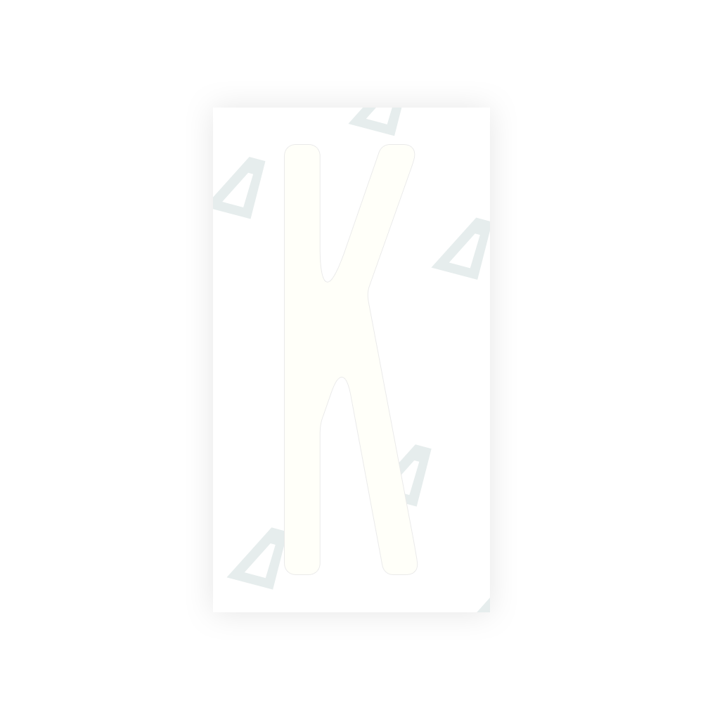 Nanofilm Ecoslick™ for US (New York 2020) license plates - Symbol "K" luxsuede