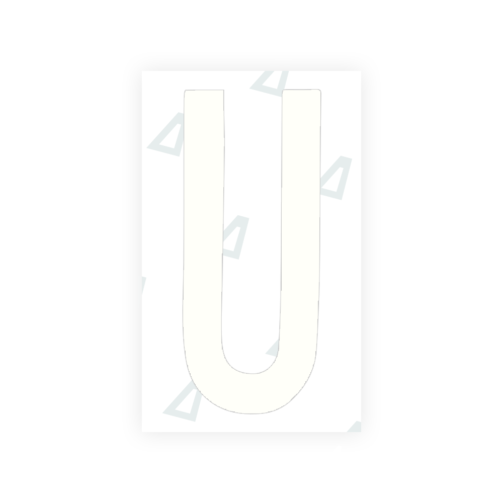 Nanofilm Ecoslick™ for US (Georgia 2012 - 1 - Round) license plates - Symbol "U" luxsuede