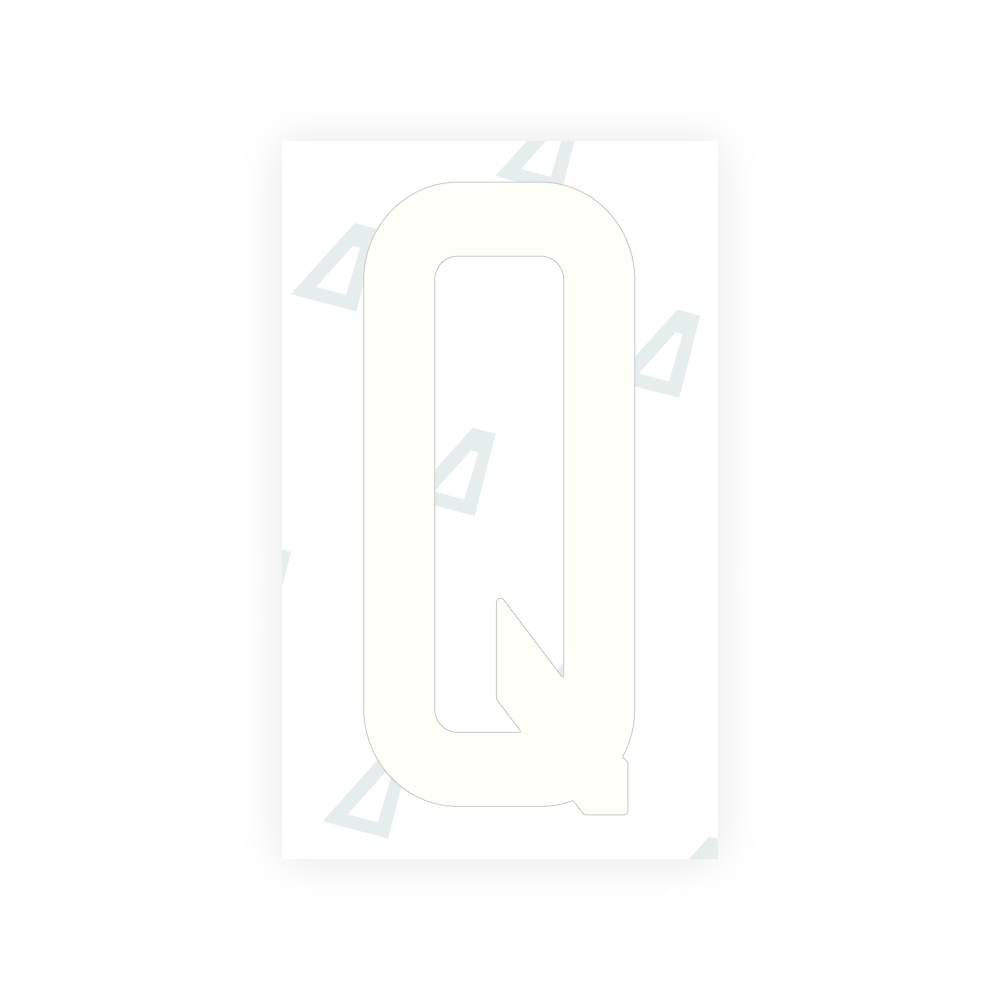 Nanofilm Ecoslick™ for US (Oklahoma) license plates - Symbol "Q" luxsuede