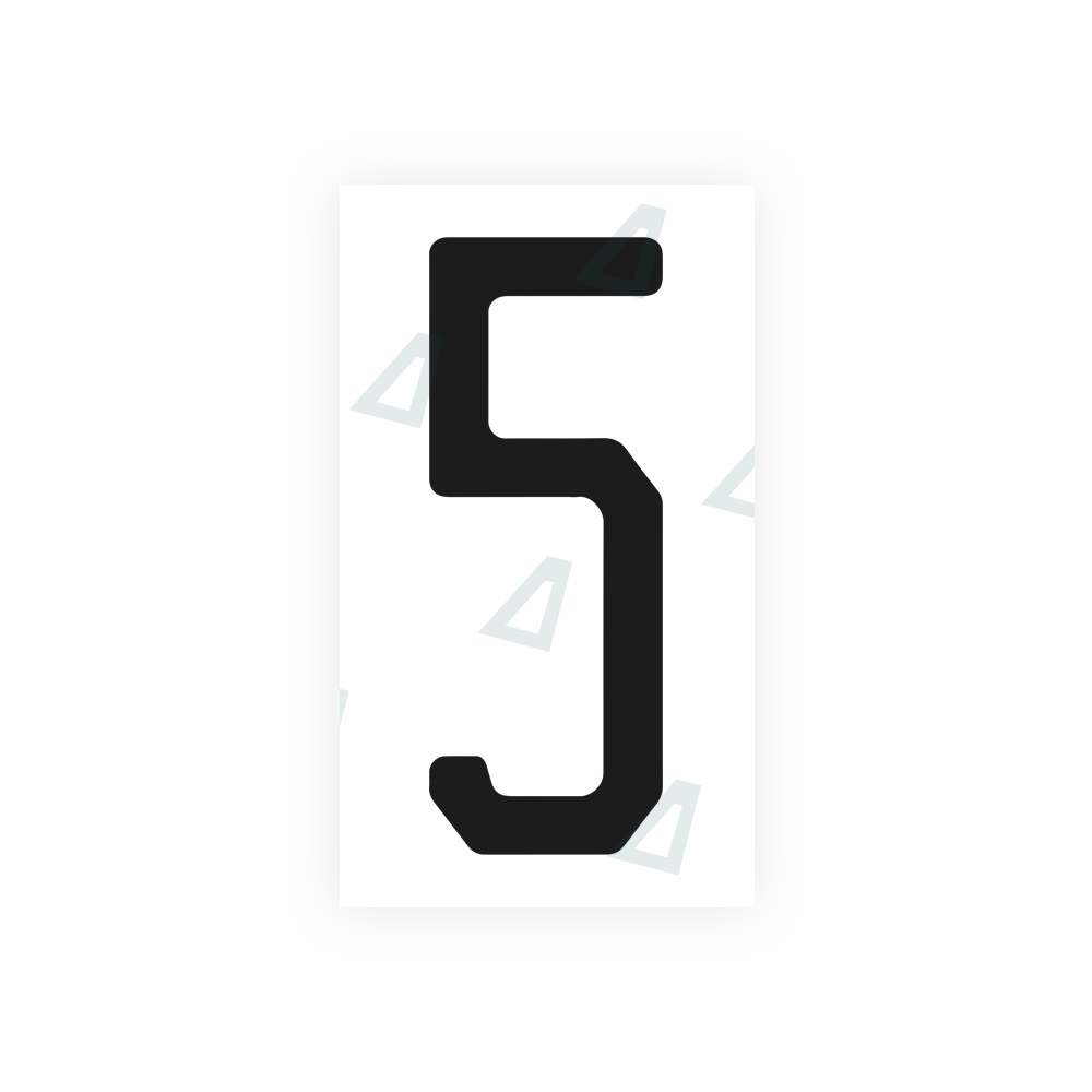 Nanofilm Ecoslick™ for US (Florida) license plates - Symbol "5" luxsuede