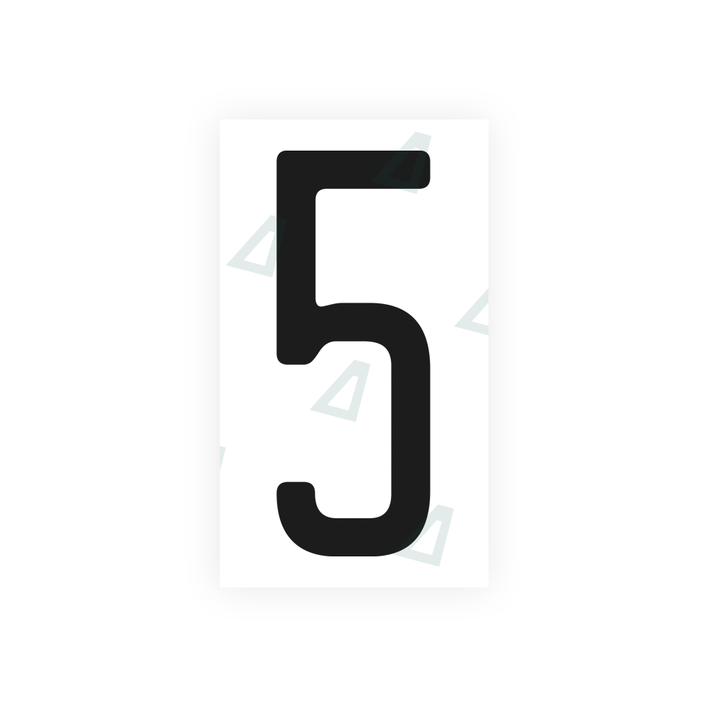 Nanofilm Ecoslick™ for US (North Carolina) license plates - Symbol "5" luxsuede