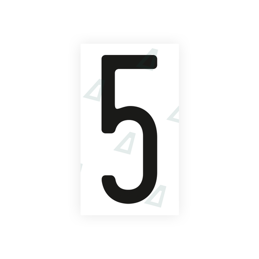 Nanofilm Ecoslick™ for US (Ohio 2013) license plates - Symbol "5" luxsuede