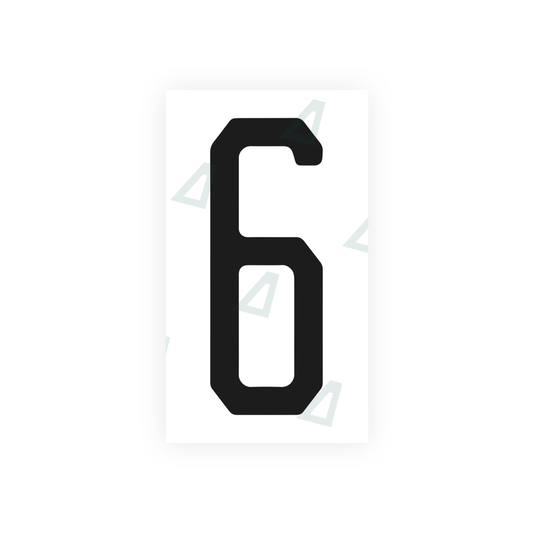 Nanofilm Ecoslick™ for US (Florida) license plates - Symbol "6" luxsuede