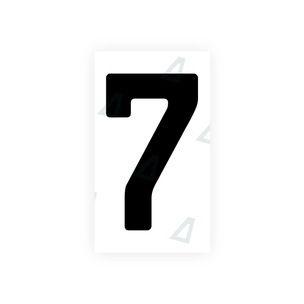 Nanofilm Ecoslick™ for cyprus number plates - Symbol "7" luxsuede