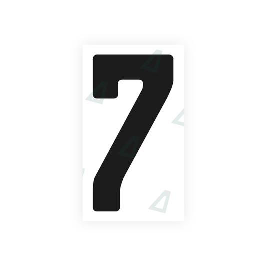 Nanofilm Ecoslick™ for german (standard) number plates - Symbol "7" luxsuede