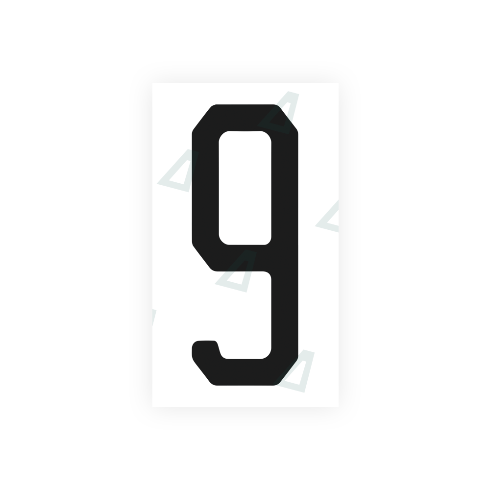 Nanofilm Ecoslick™ for US (Florida) license plates - Symbol "9" luxsuede