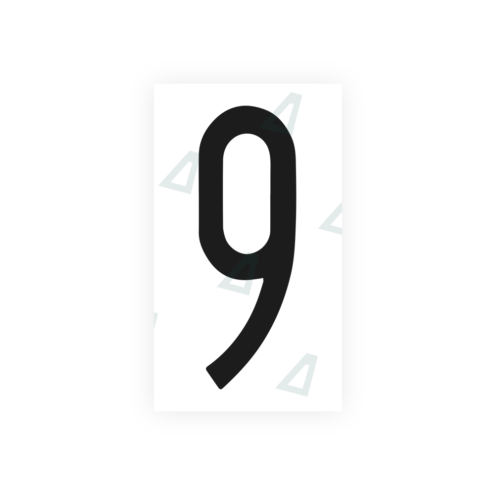 Nanofilm Ecoslick™ for US (New York 2001) license plates - Symbol "9" luxsuede