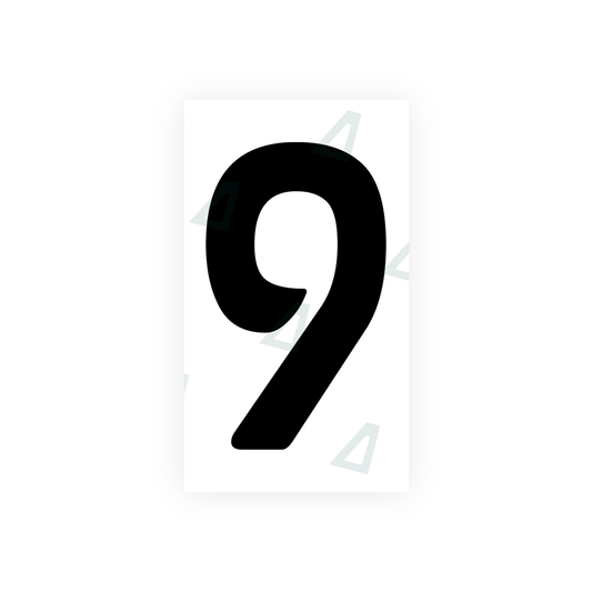 Nanofilm Ecoslick™ for cyprus number plates - Symbol "9" luxsuede