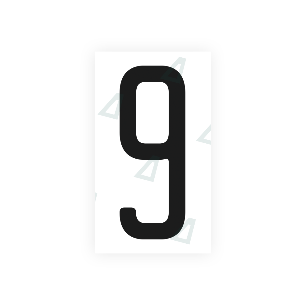 Nanofilm Ecoslick™ for US (North Carolina) license plates - Symbol "9" luxsuede