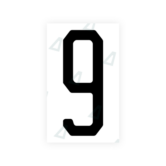 Nanofilm Ecoslick™ for US (New Jersey - 2) license plates - Symbol "9" luxsuede