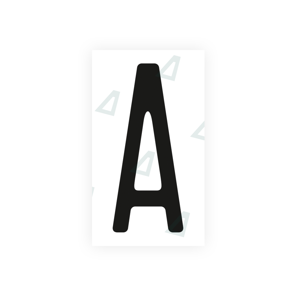 Nanofilm Ecoslick™ for US (Ohio 2013) license plates - Symbol "A" luxsuede