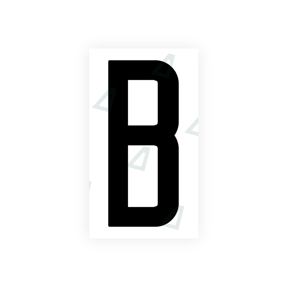 Nanofilm Ecoslick™ for US (New Jersey) license plates - Symbol "B" luxsuede