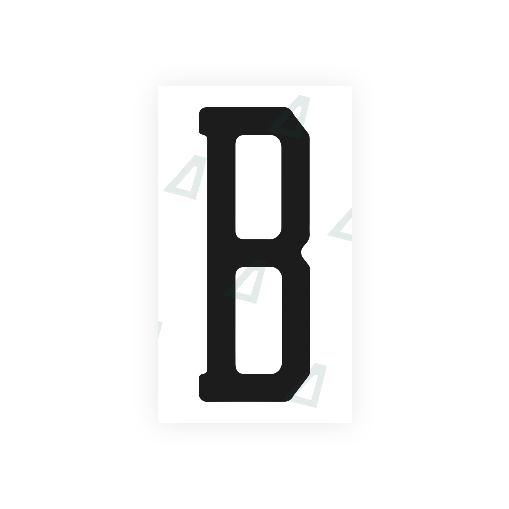 Nanofilm Ecoslick™ for US (Florida) license plates - Symbol "B" luxsuede