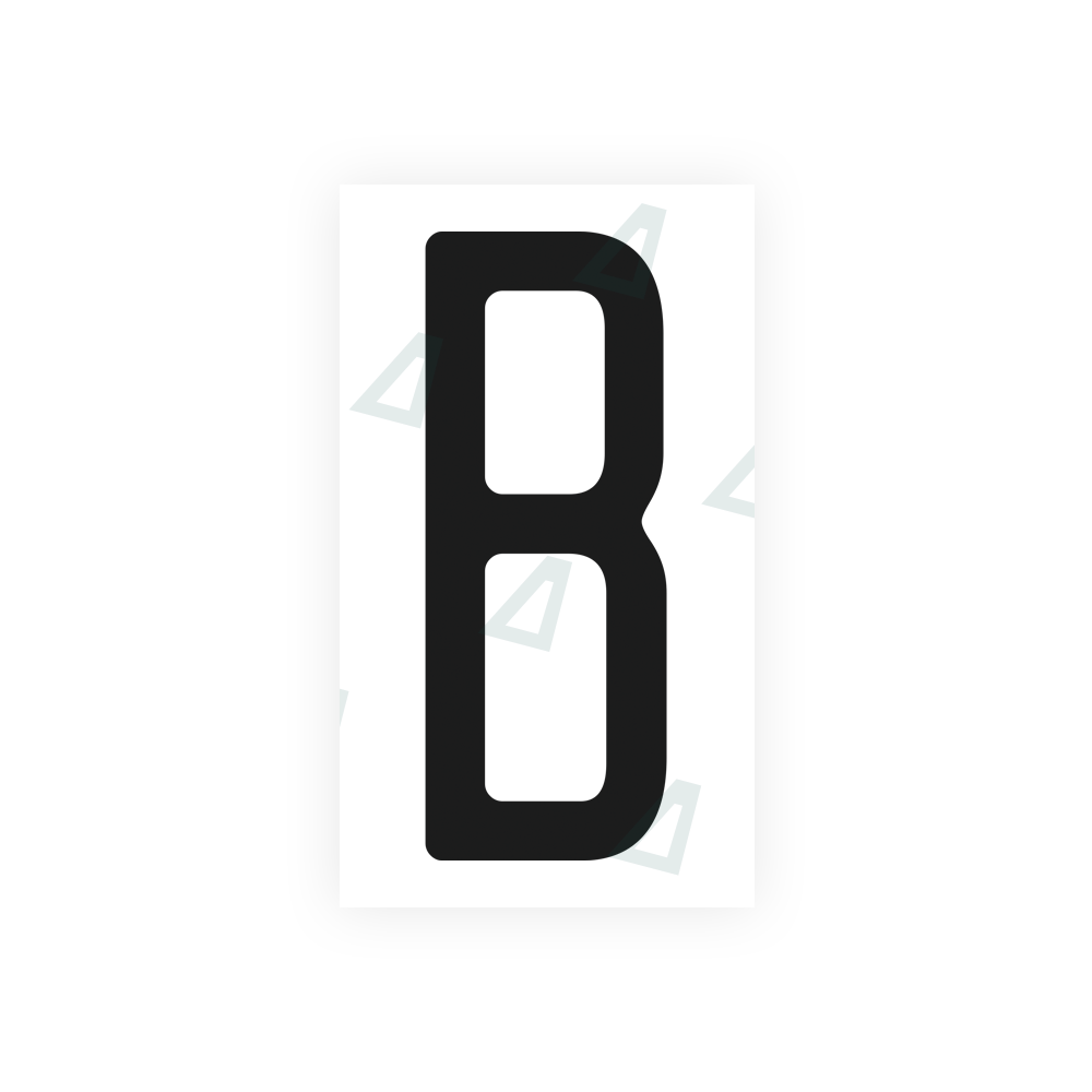 Nanofilm Ecoslick™ for US (North Carolina) license plates - Symbol "B" luxsuede