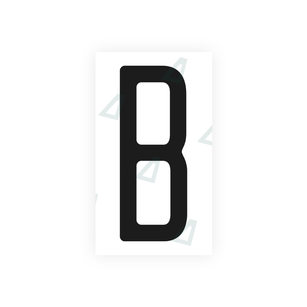 Nanofilm Ecoslick™ for US (Washington State) license plates - Symbol "B" luxsuede