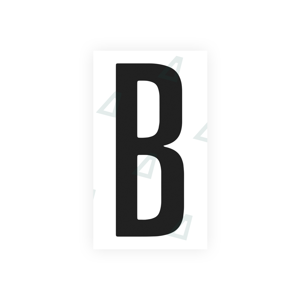 Nanofilm Ecoslick™ for US (Ohio 2021) license plates - Symbol "B" luxsuede