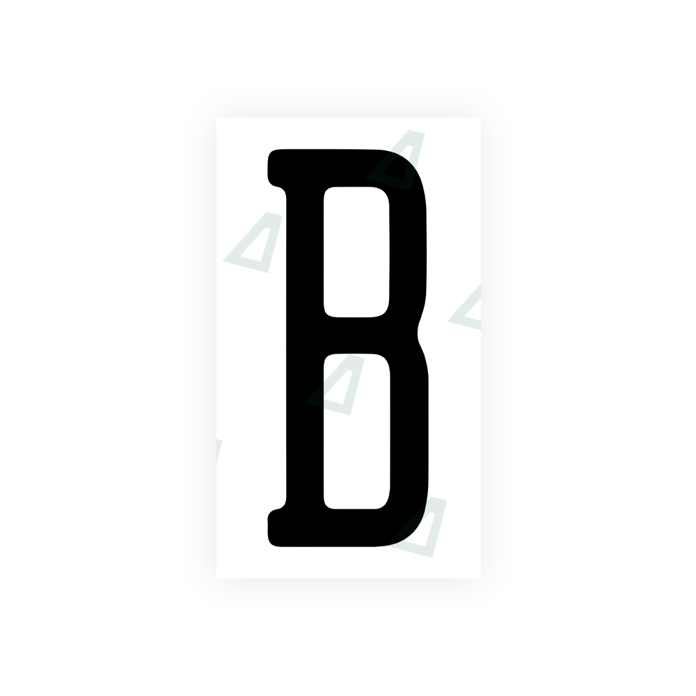 Nanofilm Ecoslick™ for US (Illinois) license plates - Symbol "B" luxsuede