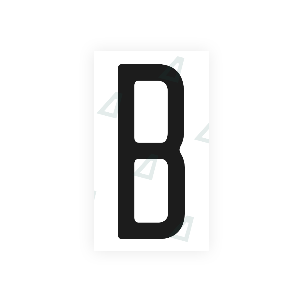 Nanofilm Ecoslick™ for US (Maryland) license plates - Symbol "B" luxsuede