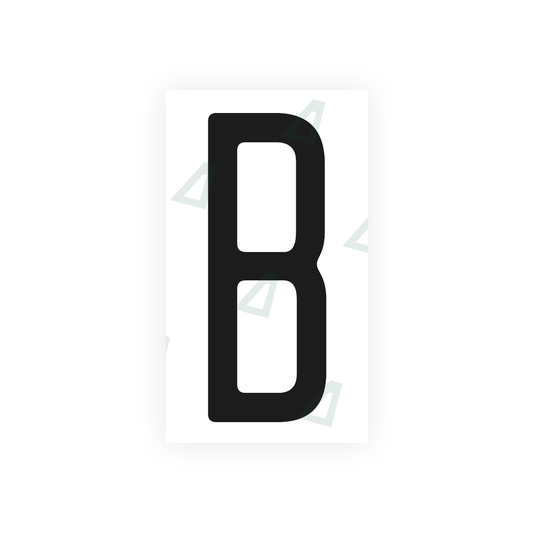 Nanofilm Ecoslick™ for US (Maryland) license plates - Symbol "B" luxsuede