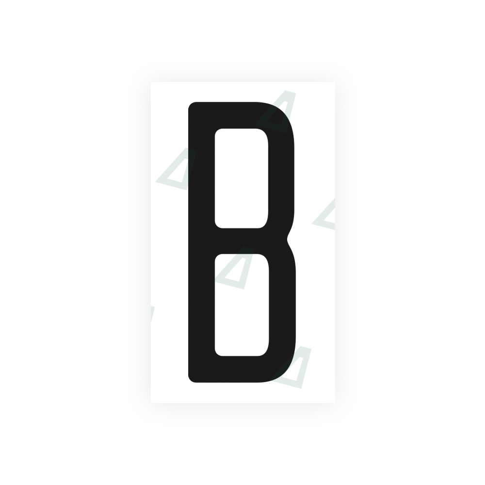 Nanofilm Ecoslick™ for US (Ohio 2013) license plates - Symbol "B" luxsuede