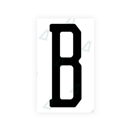 Nanofilm Ecoslick™ for US (New Jersey - 2) license plates - Symbol "B" luxsuede