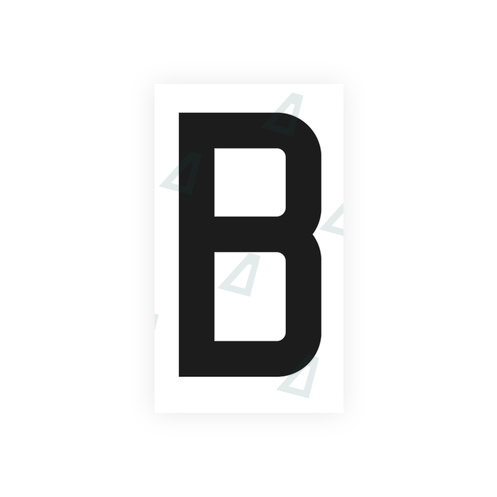 Nanofilm Ecoslick™ for french license plates - Symbol "B" luxsuede