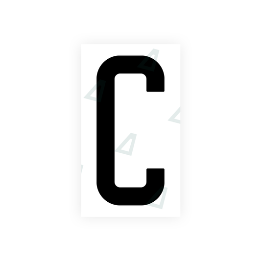 Nanofilm Ecoslick™ for US (New Jersey) license plates - Symbol "C" luxsuede