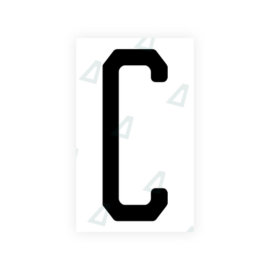 Nanofilm Ecoslick™ for US (New Jersey - 2) license plates - Symbol "C" luxsuede