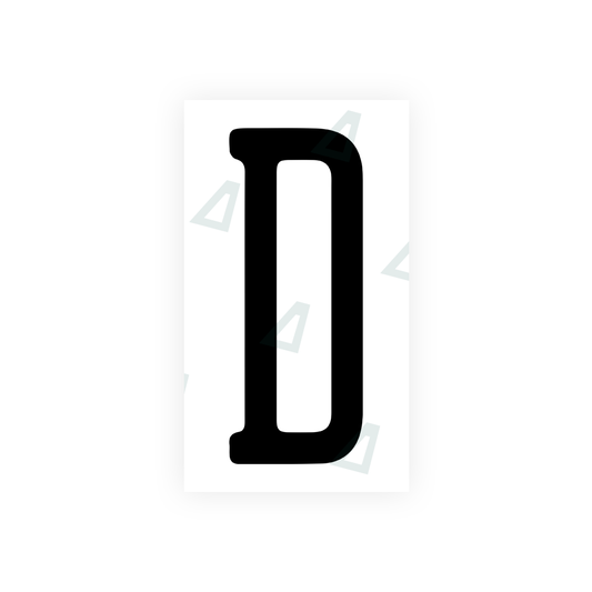 Nanofilm Ecoslick™ for US (Illinois) license plates - Symbol "D" luxsuede