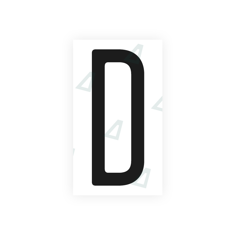 Nanofilm Ecoslick™ for US (Maryland) license plates - Symbol "D" luxsuede