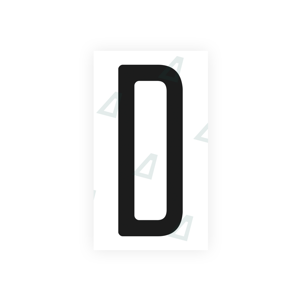 Nanofilm Ecoslick™ for US (North Carolina) license plates - Symbol "D" luxsuede