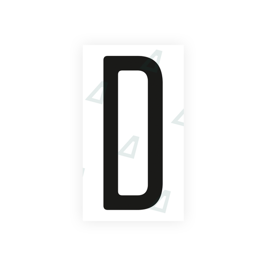 Nanofilm Ecoslick™ for US (Ohio 2013) license plates - Symbol "D" luxsuede