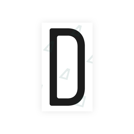 Nanofilm Ecoslick™ for US (Massachusetts) license plates - Symbol "D" luxsuede