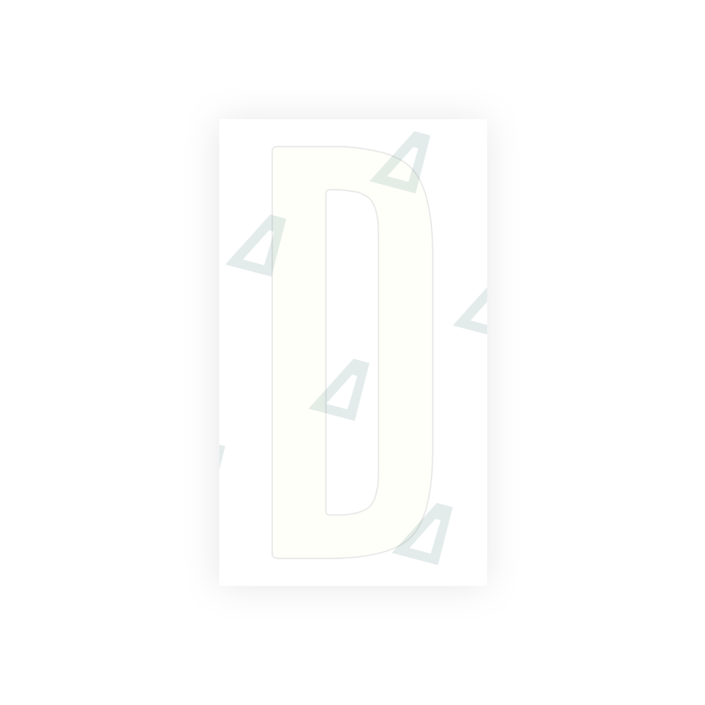 Nanofilm Ecoslick™ for US (Ohio 2021) license plates - Symbol "D" luxsuede