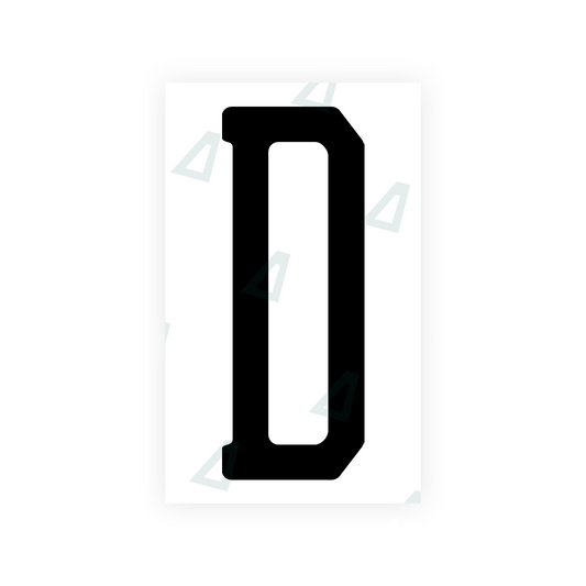 Nanofilm Ecoslick™ for US (New Jersey - 2) license plates - Symbol "D" luxsuede