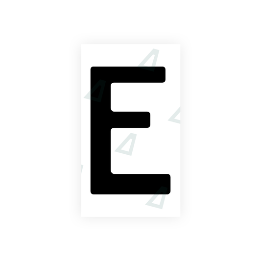 Nanofilm Ecoslick™ for german (wide) number plates - Symbol "E" luxsuede