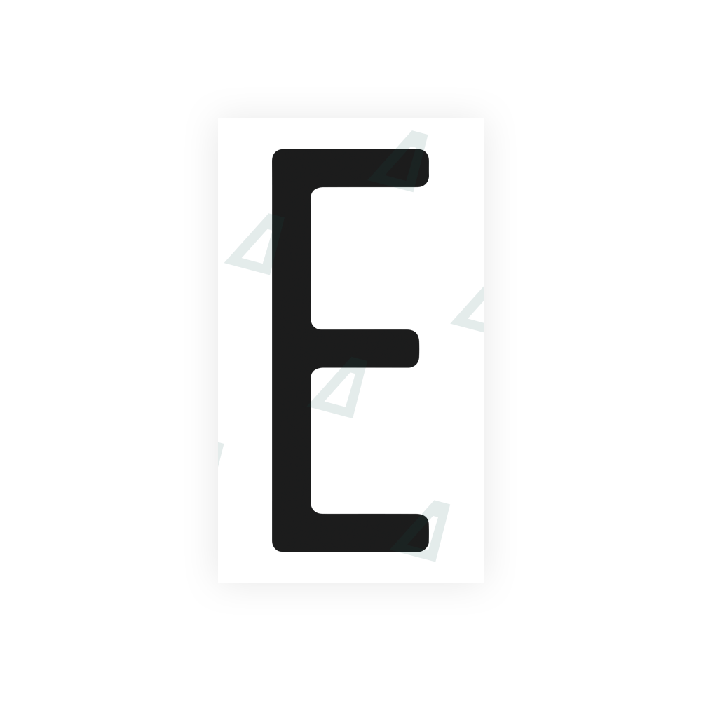 Nanofilm Ecoslick™ for US (Florida) license plates - Symbol "E" luxsuede