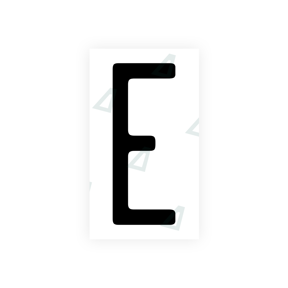 Nanofilm Ecoslick™ for US (Illinois) license plates - Symbol "E" luxsuede