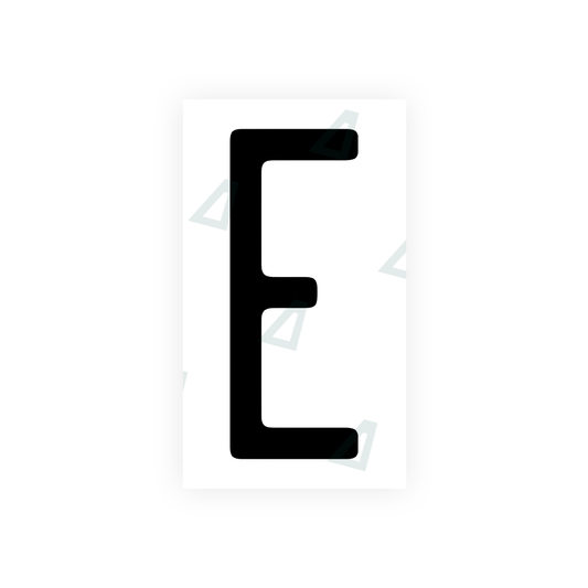 Nanofilm Ecoslick™ for US (Illinois) license plates - Symbol "E" luxsuede