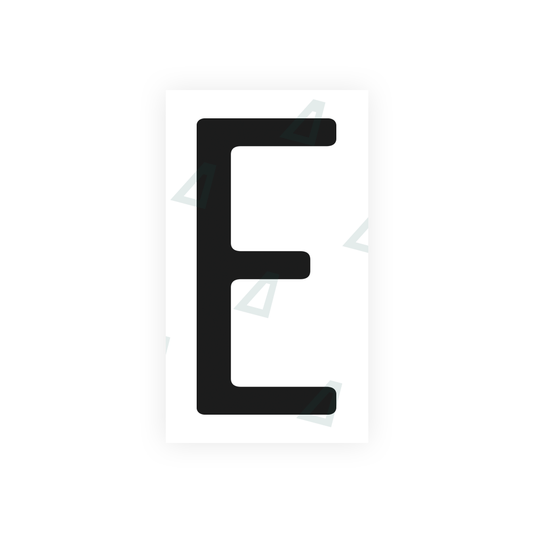 Nanofilm Ecoslick™ for US (California) license plates - Symbol "E" luxsuede