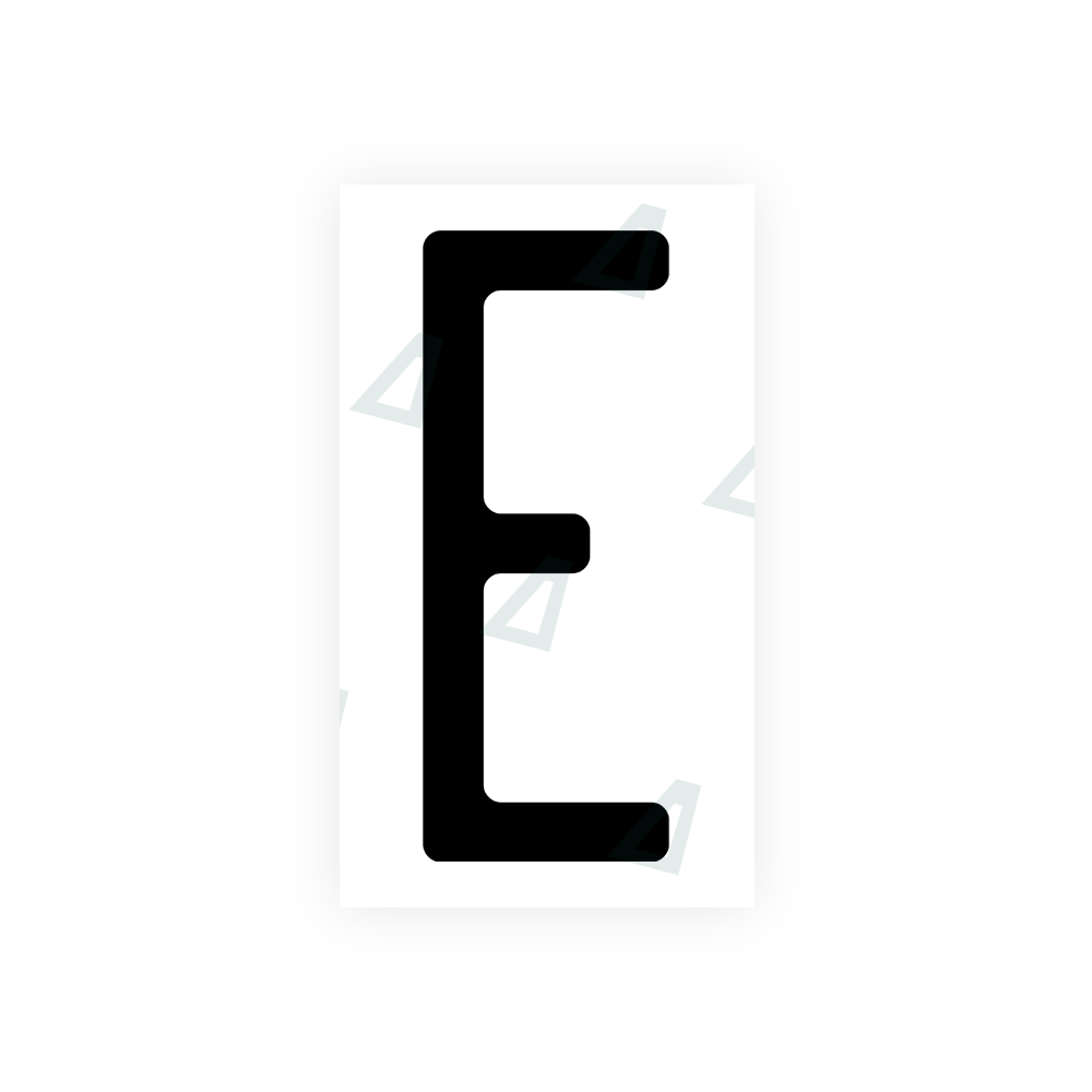 Nanofilm Ecoslick™ for US (Wisconsin) license plates - Symbol "E" luxsuede