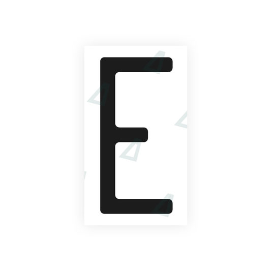 Nanofilm Ecoslick™ for US (Massachusetts) license plates - Symbol "E" luxsuede