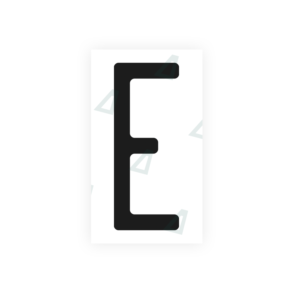 Nanofilm Ecoslick™ for US (North Carolina) license plates - Symbol "E" luxsuede