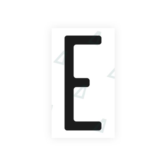 Nanofilm Ecoslick™ for US (North Carolina) license plates - Symbol "E" luxsuede