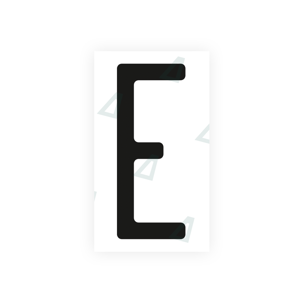 Nanofilm Ecoslick™ for US (Ohio 2013) license plates - Symbol "E" luxsuede