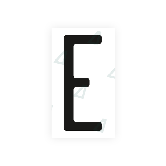 Nanofilm Ecoslick™ for US (Ohio 2013) license plates - Symbol "E" luxsuede